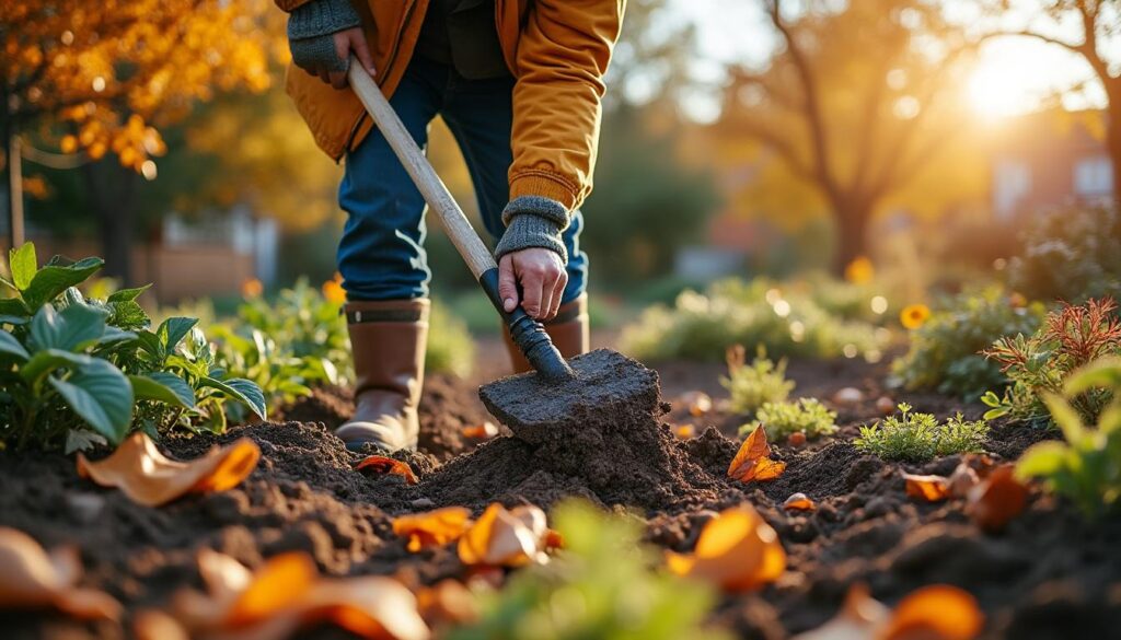 Préparer son jardin à l'automne avec une motteuse