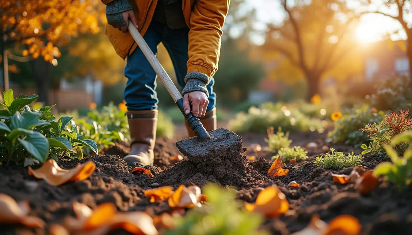 Préparer son jardin à l'automne avec une motteuse