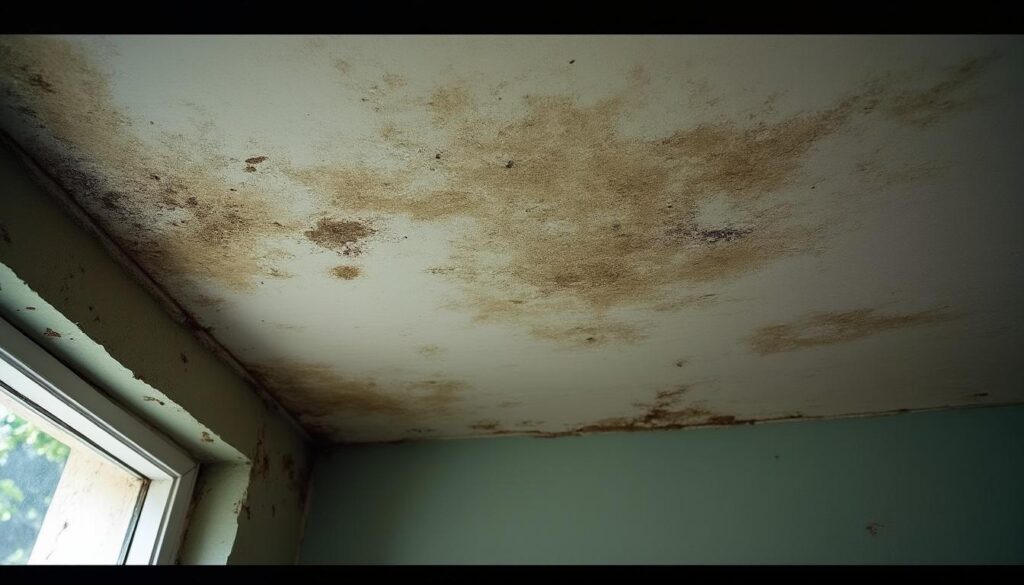 Pourquoi la moisissure apparaît au coin du plafond