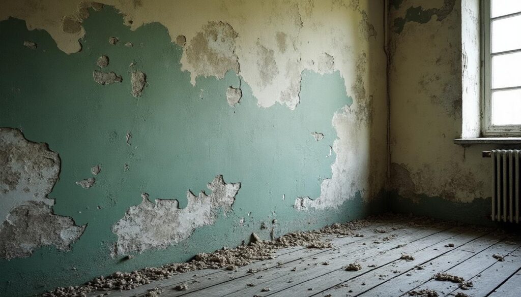 Peinture abîmée : solutions pour un mur moisi
