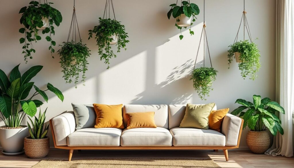 Astuces pour intégrer des plantes murales et harmoniser les couleurs