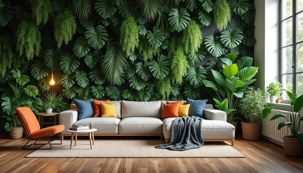 10 idées de décoration intérieure avec un mur de plantes