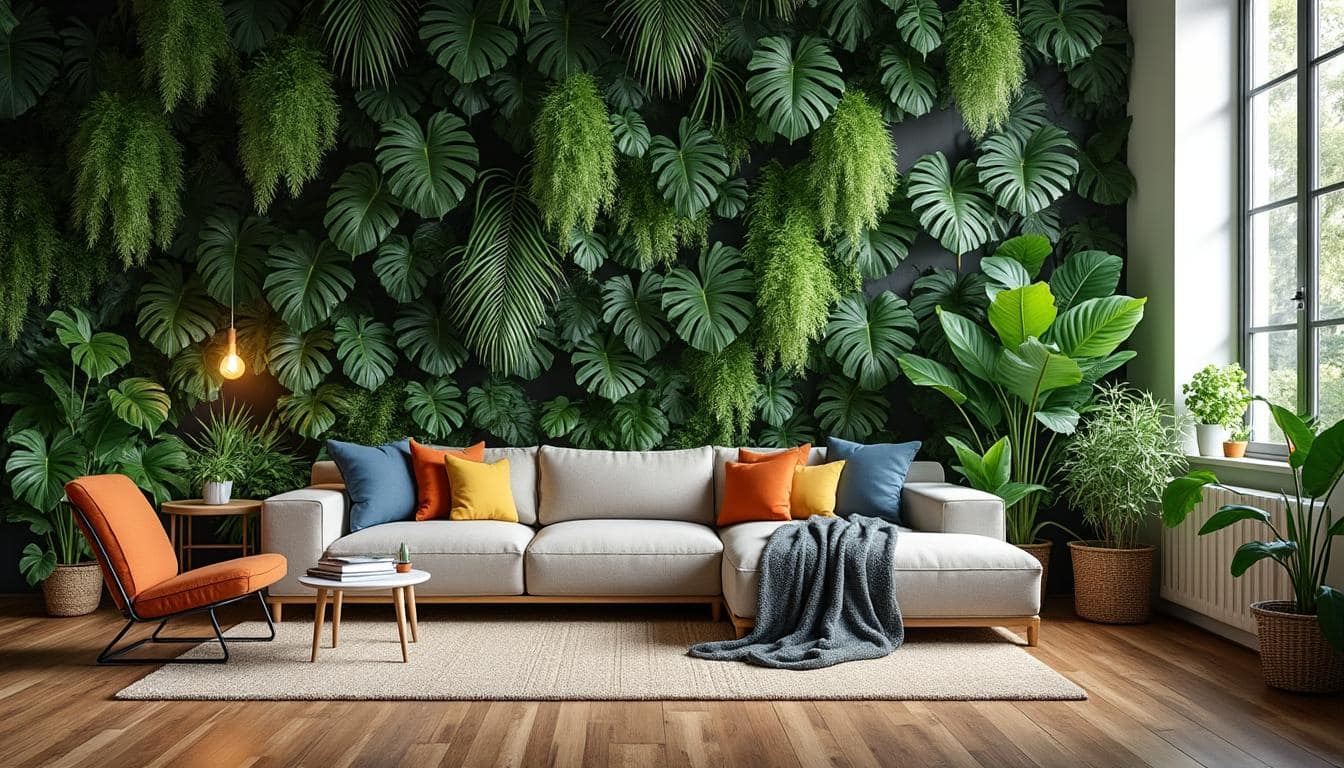 10 idées de décoration intérieure avec un mur de plantes