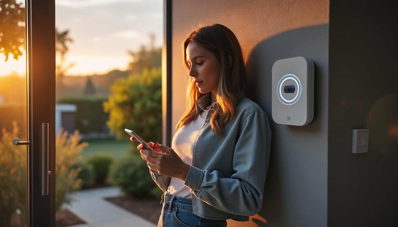 Quels sont les avantages d'une alerte immédiate via visiophone dans une maison ?