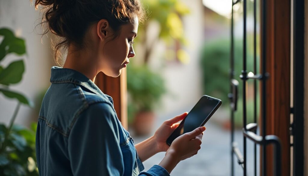 Contrôler l'accès à l'entrée de votre maison grâce au visiophone