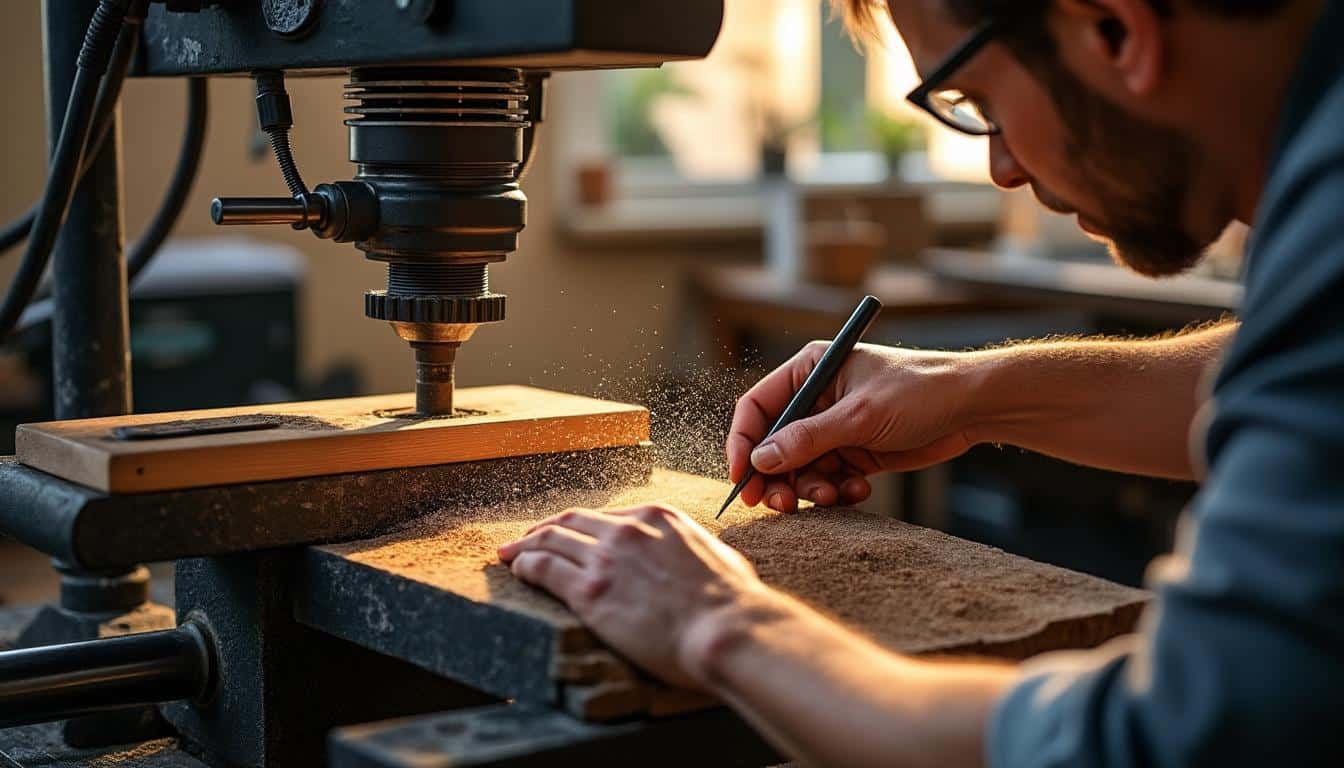 Illustration: Comprendre la courroie plate dans le mécanisme du banc de scie