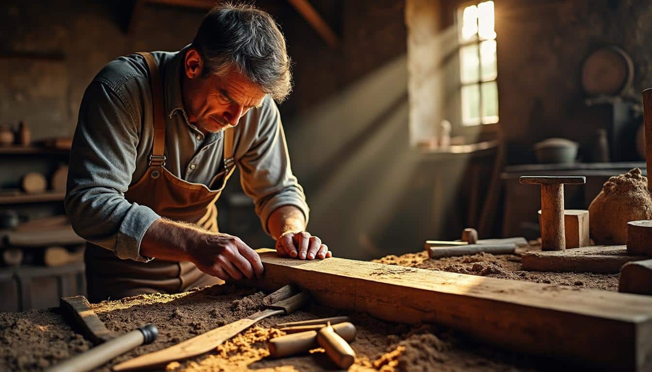Illustration: Comprendre le rôle essentiel du poinçon dans une charpente en terre cuite