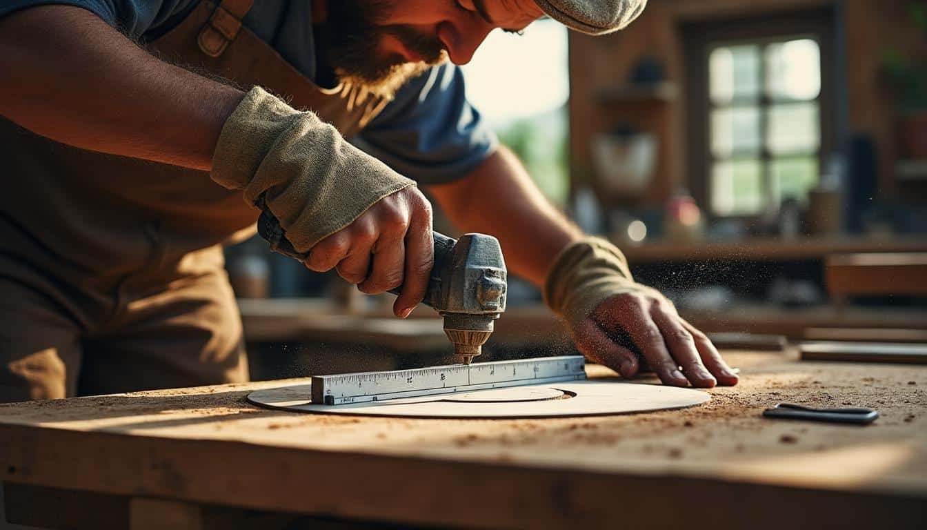 Règle de guidage pour scie circulaire : précision et sécurité garanties