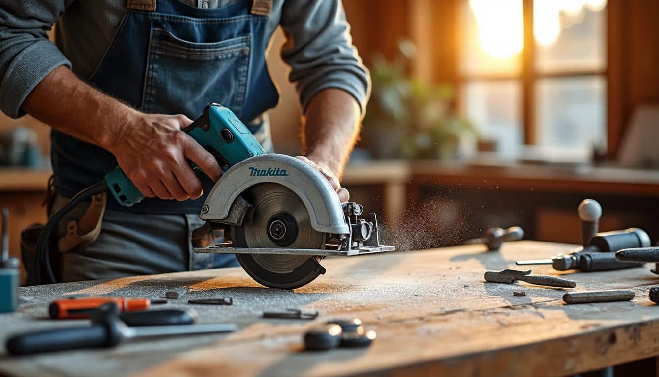 Table pour scie circulaire Makita : stabilité et précision garanties