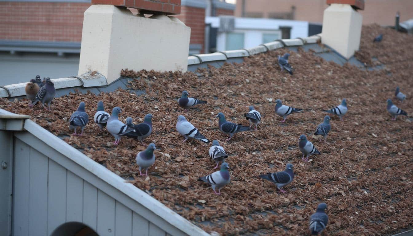 Illustration: Comprendre pourquoi les oiseaux s’installent sur nos toits et comment ils se comportent