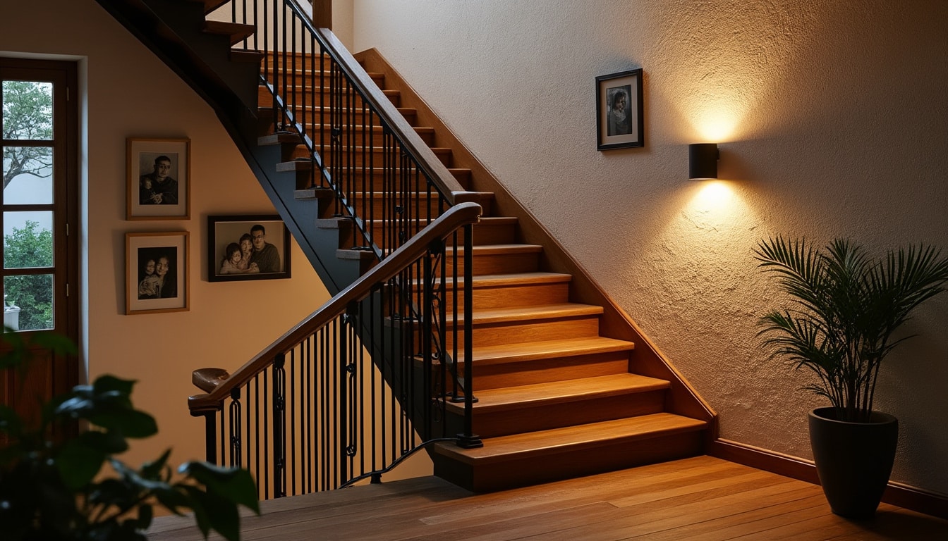 Illustration: Comprendre le rôle et l’utilité d’une applique pour éclairer la cage d’escalier